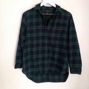 Madewell Classic Oversized Button-down Shirt, Blackwatch Plaid - S